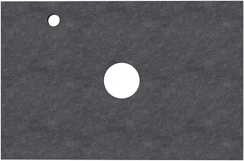 Столешница Aquanet Flat 70 00345779 графит, с отверстием слева Столешница Aquanet Flat 70 00345779 графит, с отверстием слева