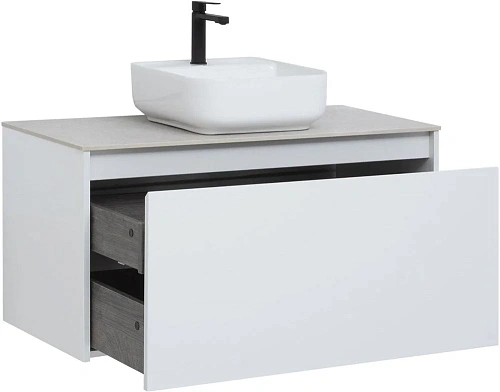 Тумба под раковину Aquanet Nova Lite 100 белый (1 ящик) 00242580 Тумба под раковину Aquanet Nova Lite 100 белый (1 ящик) 00242580