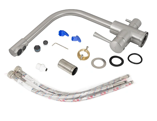 Смеситель для кухни Kaiser 26044-5 серебо с фильтром Барьер Эксперт Slim Классик БР26044-5 Смеситель для кухни Kaiser 26044-5 серебо с фильтром Барьер Эксперт Slim Классик БР26044-5