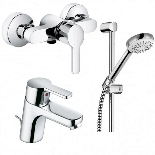 Комплект смесителей Kludi Logo Neo 378450575 3 в 1 Комплект смесителей Kludi Logo Neo 378450575 3 в 1