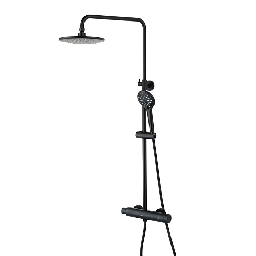 Душевая система Lemark Bronx LM3770BL термостатический, черный Душевая система Lemark Bronx LM3770BL термостатический, черный