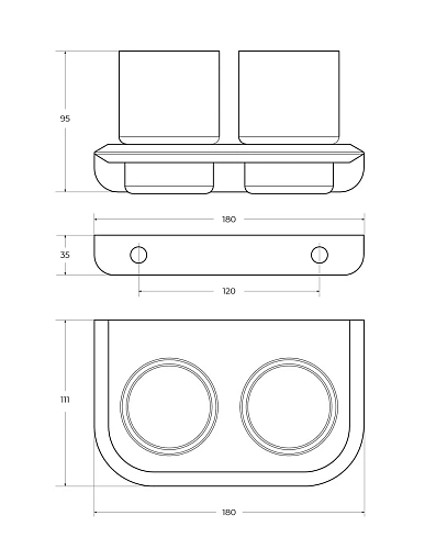 Стакан CEZARES LINER-TUMDS-01 хром Стакан CEZARES LINER-TUMDS-01 хром