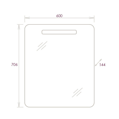 Зеркальный шкаф Onika НЕАПОЛЬ 60.01 206064 Зеркальный шкаф Onika НЕАПОЛЬ 60.01 206064