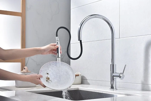 Смеситель для кухни Paulmark Senso хром Se215180-CR Смеситель для кухни Paulmark Senso хром Se215180-CR