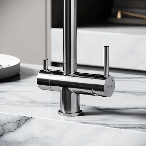 Смеситель для кухни SANCOS Foster SC4014BN с возможностью подключения фильтра, брашированный никель Смеситель для кухни SANCOS Foster SC4014BN с возможностью подключения фильтра, брашированный никель