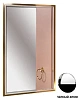 Зеркало Armadi Art MONACO 566-BCR с подсветкой 70x110 глянец черная+хром