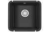 Кухонная мойка Granula 3801, ЧЁРНЫЙ, кварц 435х455