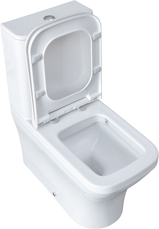 Чаша напольного унитаза Allen Brau Infinity 4.21012.20 с крышкой, белый глянец