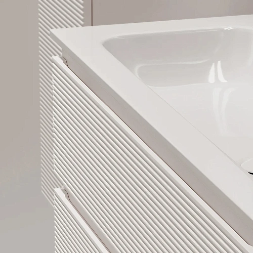 Тумба под раковину Sancos Folk FL100LW левая 995х445х500 Bianco, подвесная Тумба под раковину Sancos Folk FL100LW левая 995х445х500 Bianco, подвесная