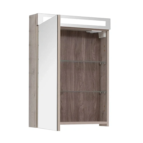 Зеркальный шкаф DREJA MAX, 60 см, 1 дверца, 2 стеклянные полки, дуб кантри 77.9006D Зеркальный шкаф DREJA MAX, 60 см, 1 дверца, 2 стеклянные полки, дуб кантри 77.9006D
