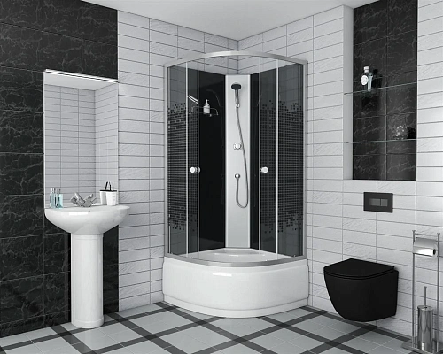 Душевая кабина Niagara NG 7508-08BK без крыши 7508BK Душевая кабина Niagara NG 7508-08BK без крыши 7508BK