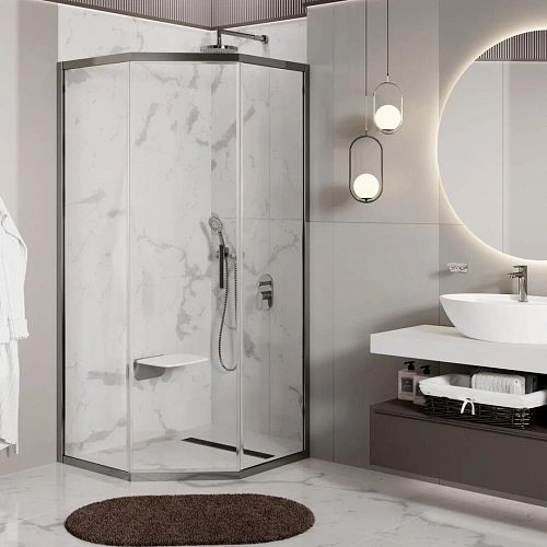 Душевой уголок WasserKRAFT Naab 86S11 хром Душевой уголок WasserKRAFT Naab 86S11 хром