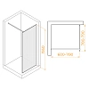 Душевая перегородка RGW Walk In WA-08W 800 мм 06100808-155 белый, Easy Clean Душевая перегородка RGW Walk In WA-08W 800 мм 06100808-155 белый, Easy Clean