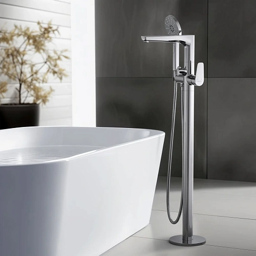 Смеситель для ванны Aquatek БЕТТА AQ1145CR Хром, напольный Смеситель для ванны Aquatek БЕТТА AQ1145CR Хром, напольный