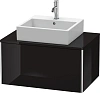 Тумба под раковину Duravit XSquare XS490004040 80 см черный глянцевый
