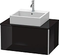 Тумба под раковину Duravit XSquare XS490004040 80 см черный глянцевый Тумба под раковину Duravit XSquare XS490004040 80 см черный глянцевый