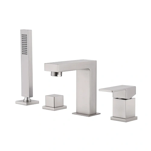 Смеситель на борт ванны ABBER Daheim AF8213SP сатин Смеситель на борт ванны ABBER Daheim AF8213SP сатин