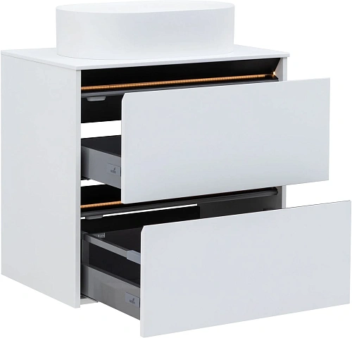 Тумба под раковину Allen Brau Activity 70 1.34003.WM белый матовый/черный брашированный Тумба под раковину Allen Brau Activity 70 1.34003.WM белый матовый/черный брашированный