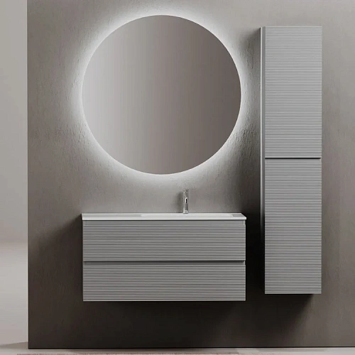 Тумба под раковину Sancos Folk FL100RES правая 995х445х500 Ergraut soft, подвесная Тумба под раковину Sancos Folk FL100RES правая 995х445х500 Ergraut soft, подвесная