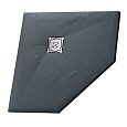 Детальная картинка товара «душевой поддон rgw stone tray st/t-g 1000x1000 мм 16155100-02 трапеция графит \ серый»