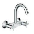 Смеситель для кухни Hansgrohe Eco, настенный, с высоким изливом, 1jet 71284000, хром Смеситель для кухни Hansgrohe Eco, настенный, с высоким изливом, 1jet 71284000, хром
