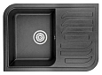 Кухонная мойка Granula 7001, ЧЁРНЫЙ, кварц 695х495 Кухонная мойка Granula 7001, ЧЁРНЫЙ, кварц 695х495
