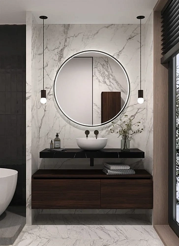 Столешница Armadi Art FLAT NERO MARQUINA 1210x460x70 869-120-NM Столешница Armadi Art FLAT NERO MARQUINA 1210x460x70 869-120-NM