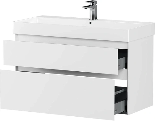 Тумба под раковину Allen Brau Infinity 100 1.210027.WM белый матовый Тумба под раковину Allen Brau Infinity 100 1.210027.WM белый матовый