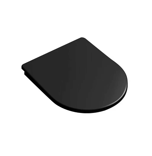 Крышка-сиденье Grossman 49GR4449BMS (тонкое, с крепежом) черное матовое Крышка-сиденье Grossman 49GR4449BMS (тонкое, с крепежом) черное матовое