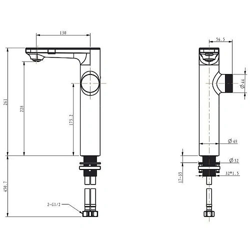 Смеситель для раковины BERGES MORANS 076004 сенсорный высокий, черный матовый Смеситель для раковины BERGES MORANS 076004 сенсорный высокий, черный матовый