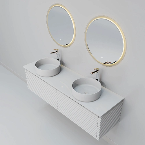 Комплект мебели ArtDecco Jacqueline 150 AJC15W34D3MF белый Комплект мебели ArtDecco Jacqueline 150 AJC15W34D3MF белый