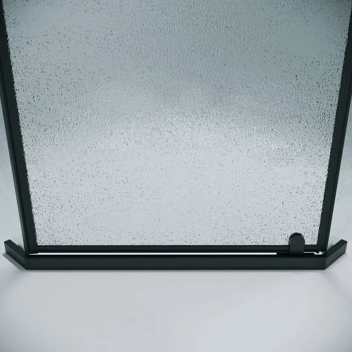 Душевой уголок GROSSMAN Pragma 302.K33.03.9090.21.02 (90x90x195) трапеция,распашн,черн.матов,стекло шиншилла Душевой уголок GROSSMAN Pragma 302.K33.03.9090.21.02 (90x90x195) трапеция,распашн,черн.матов,стекло шиншилла