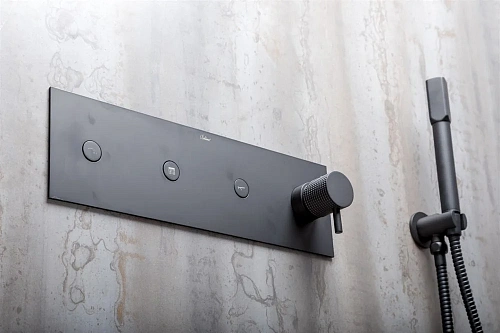 Душевая система Boheme Fusion 130-B с внутренней частью, чёрный Душевая система Boheme Fusion 130-B с внутренней частью, чёрный