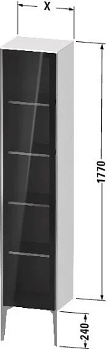 Шкаф-пенал Duravit XVIU XV1375LB122 177 см белый/шампань Шкаф-пенал Duravit XVIU XV1375LB122 177 см белый/шампань