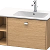 Тумба под раковину Duravit Brioso BR401401052 подвесная 82 см Европейский дуб Тумба под раковину Duravit Brioso BR401401052 подвесная 82 см Европейский дуб