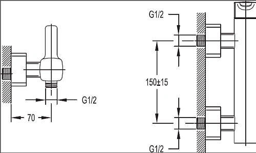 Смеситель для душа Cezares Tesoro (TESORO-D-01) Смеситель для душа Cezares Tesoro (TESORO-D-01)