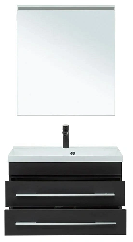 Комплект мебели Aquanet Верона 75 черный матовый 00287638 Комплект мебели Aquanet Верона 75 черный матовый 00287638