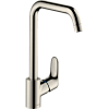 Картинка анонса товара «смеситель для кухни hansgrohe focus с поворотным изливом на 3 положения, сталь 31820800»