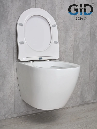 Унитаз подвесной Gid Tr2198 61107Y белый 49x36x35.5 с крышкой микролифт Унитаз подвесной Gid Tr2198 61107Y белый 49x36x35.5 с крышкой микролифт