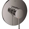 Смеситель для душа GROHE Essence, круглая розетка, темный графит глянец (24057A01) Смеситель для душа GROHE Essence, круглая розетка, темный графит глянец (24057A01)