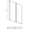 Шторка на ванну Aquatek двухэлементная, поворотная 1000X1500 профиль хром, стекло прозрачное AQ DEL AQ DEL SBA 10015CH Шторка на ванну Aquatek двухэлементная, поворотная 1000X1500 профиль хром, стекло прозрачное AQ DEL AQ DEL SBA 10015CH
