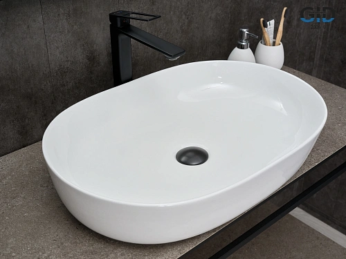 Раковина Gid D1348 51204 накладная белая 61x41x13.5 Раковина Gid D1348 51204 накладная белая 61x41x13.5