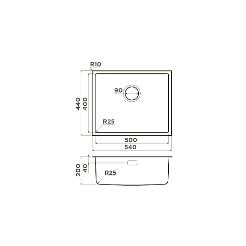 Кухонная мойка Omoikiri Tadzava 54-U/I-IN нерж.сталь/нержавеющая сталь 4993512 Кухонная мойка Omoikiri Tadzava 54-U/I-IN нерж.сталь/нержавеющая сталь 4993512