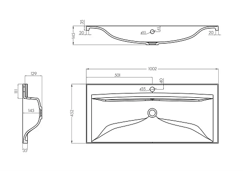 Раковина Aquaton Айрис 100 1A723031AG010 Раковина Aquaton Айрис 100 1A723031AG010