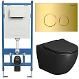 Комплект инсталляции GROSSMAN 900.K31.01.000 с клавишей смыва 700.K31.01.300.300 золото и унитазом GROSSMAN GR-4411BMS арт.97.4411BMS.01.300 Комплект инсталляции GROSSMAN 900.K31.01.000 с клавишей смыва 700.K31.01.300.300 золото и унитазом GROSSMAN GR-4411BMS арт.97.4411BMS.01.300