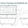 Ванна чугунная Delice Prestige 170х80 с антискользящим покрытием DLR230615-AS Ванна чугунная Delice Prestige 170х80 с антискользящим покрытием DLR230615-AS