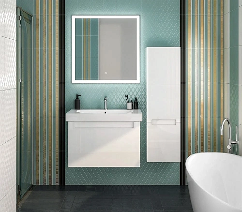 Раковина Kerama Marazzi BUONGIORNO подвесная/мебельная 80, белая глянцевая BG.wb.80 Раковина Kerama Marazzi BUONGIORNO подвесная/мебельная 80, белая глянцевая BG.wb.80