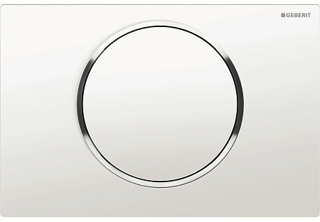 Клавиша смыва Geberit 115.758.KJ.5 Sigma10 пластик, белый/хром Клавиша смыва Geberit 115.758.KJ.5 Sigma10 пластик, белый/хром