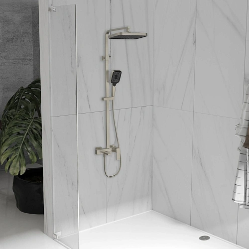 Душевая система Vincea Dice VSFS-4C12BN с изливом, брашированный никель Душевая система Vincea Dice VSFS-4C12BN с изливом, брашированный никель