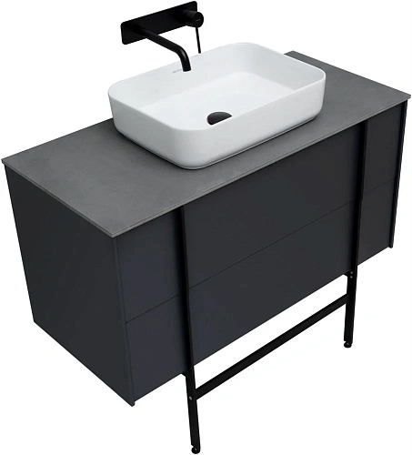 Тумба под раковину Allen Brau Reality 100 1.32007.AM антрацит матовый Тумба под раковину Allen Brau Reality 100 1.32007.AM антрацит матовый